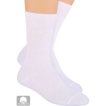 Steven zdravotní ponožky 048 bílá