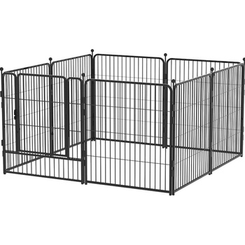 Malatec 9041 Kovová ohrádka pre psíkov a šteniatka 8dielna 80 x 80 cm
