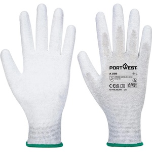 Portwest ab199 esd / Антистатични ръкавици, 12 броя в опаковка - Сиви m (ab199grrm)