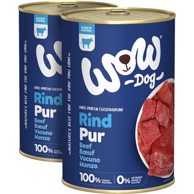 WOW Pur Hovězí monoprotein 2 x 400 g