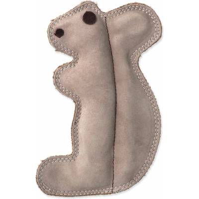Dog Fantasy Dura-fused hračka pískacia veverička koža a juta 20 cm