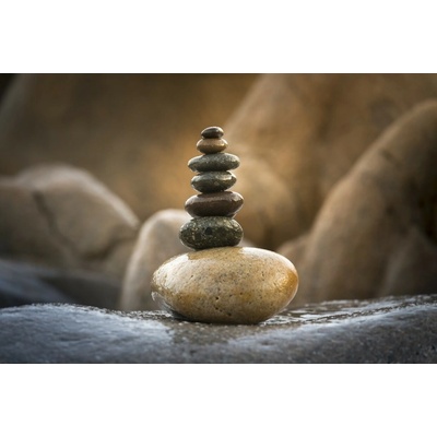 Bondecor Obraz na plátně "Kameny-Pagoda" 110x70cm