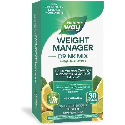 Nature's Way Weight Manager Drink Mix (формула за контрол на теглото) 30 сашета с вкус на цитрусови плодове | Nature’s Way (14988)