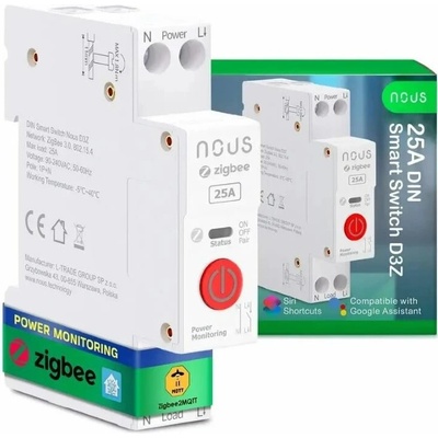 NOUS D3Z, ZigBee DIN SMART Switch, prepínač D3Z