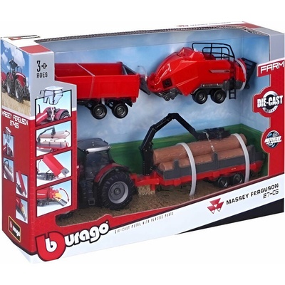 Bburago Massey Ferguson 8740S s doplňky