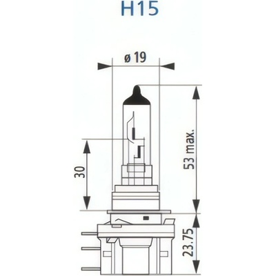 Autolamp 12V 15/55W PGJ123t-1 H15