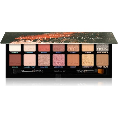 SIGMA Warm Neutrals Eyeshadow Palette палитра от сенки за очи 25.5 гр