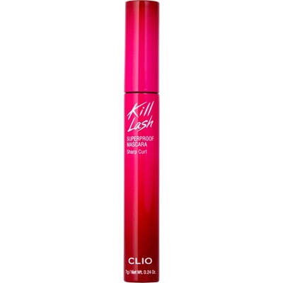 Clio Kill Lash Superproof Mascara Zhušťující a natáčecí řasenka Řasenka Sharp Curl 7 g