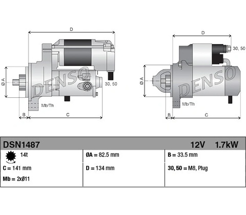 Startér DENSO DSN1487