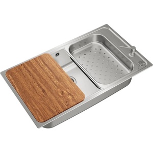 Teka BIG BOWL 80 1C PLUS (Bahia PLUS) Иноксова мивка за вграждане, гладка, за шкаф със светъл отвор (М.539.4) Мивка за вграждане