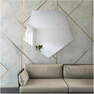 Alfaram Zrcadlo geometrického tvaru PENTA 80x76