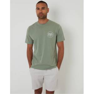 Threadbare Тениска Threadbare Men's Rune Regular Fit T-Shirt - Sage