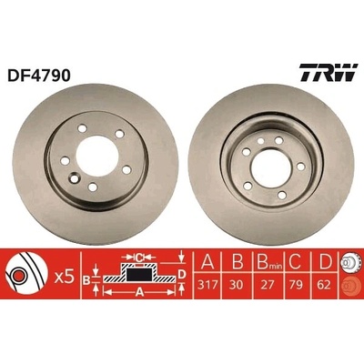 Brzdový kotúč TRW DF4790