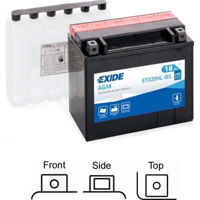 Exide YTX20HL-BS, ETX20HL-BS – Zbozi.Blesk.cz