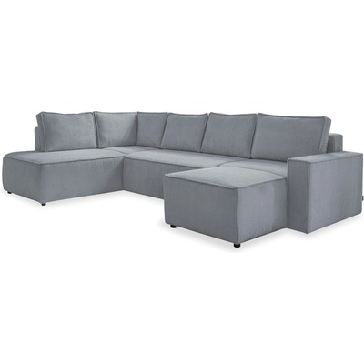 Miuform Светлосив разтегателен ъглов диван от рипсено кадифе (ляв ъгъл/"U" форма) Brave Dave - Miuform (1665PO55)