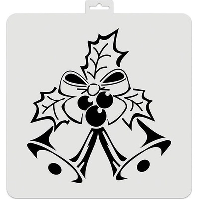 Aladine šablona,28x28cm vánoční zvonečky – Sleviste.cz