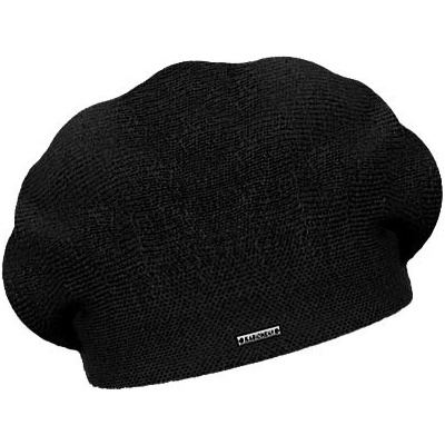 Rabionek dámský vlněný pletený baret Manon black