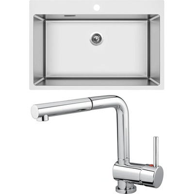 Set Sinks N108 Blocker 760 V 1mm, kartáčovaný + Mix 3 P Chrom - lesklý – Zboží Mobilmania