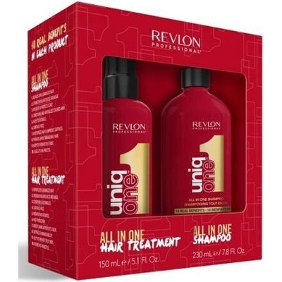 Revlon Professional Uniq One Set šampon 230 ml + bezoplachová péče 150 ml dárková sada