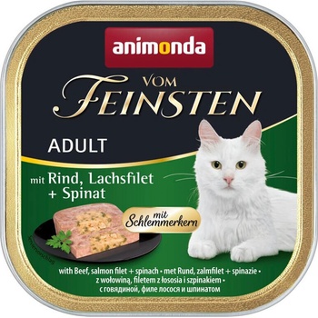 Animonda Von Feinsten Classic 2 in 1 with Rind, Salmon and Spinnach пастет за котка с телешко, сьомга и спанак 100gr