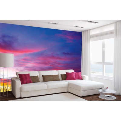 DIMEX ART Самозалепваща се флизелинова фототапета розово небе 375 x 250 см