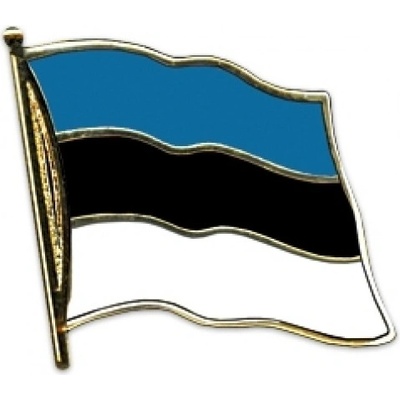Odznak (pins) 20mm vlajka Estónsko - farebný