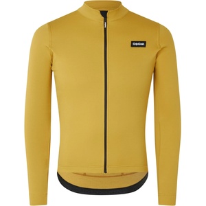 GripGrab Мъжка фланелка с дълъг ръкав за колоездене GripGrab EXPLR Merinotech Thermal Long Sleeve Jersey Cycling jacket - Mustard Yellow (051-1215-0113)