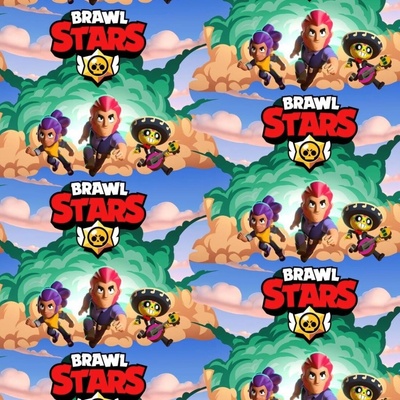 Teplákovina digital - Brawl Stars - Zeleno modrá