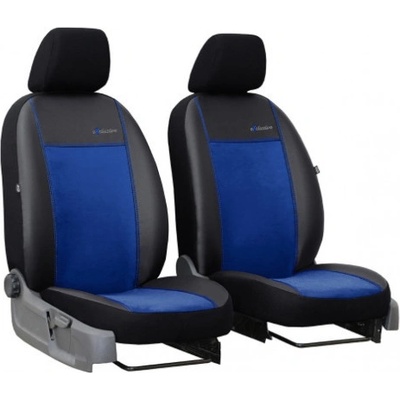 Autopoťah Pok-ter Exclusive Alcantara 1+1 predné Alcantara-koža modro-čierne