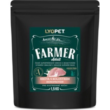 Lyopet Kvalitní bezobilné Krůtí s kolostrem MONOPROTEINOVÉ PRO KASTROVANÉ KOČKY 1,5 kg