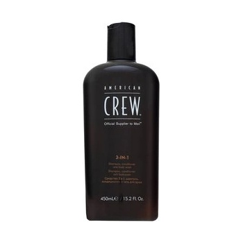 American Crew 3-in-1 шампоан, балсам и душ гел за ежедневна употреба 450 ml