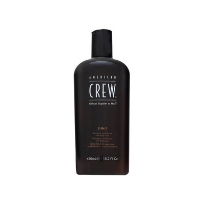 American Crew 3-in-1 шампоан, балсам и душ гел за ежедневна употреба 450 ml