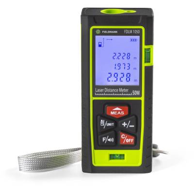Fieldmann Телеметър Fieldmann FDLM 1050, Разстояние за измерване: 0.05 ~ 50 m, Скорост на измерване: 0.25 ~ 1S, Зелен/черен (FDLM 1050)