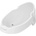 SHNUGGLE Lehátko do vane White/Grey
