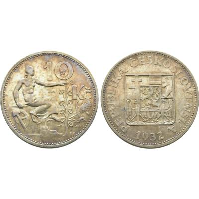Československo - 10 korun 1932 (Czechoslovakia - 10 korun 1932)