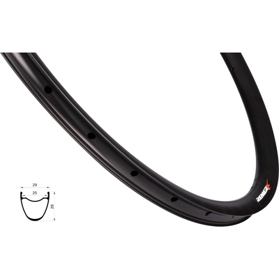 Ráfik gravel REMERX S-DISC 622x25, 32dier, čierny