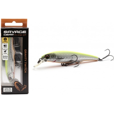 Savage Gear Gravity Twitch Suspending 9,5cm 15g Lemon Back Flash