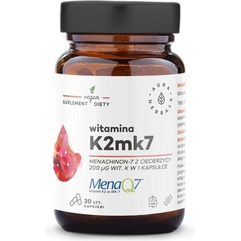 Aura Herbals Витамин K2, 200 mcg, 30 капсули, Aura Herbals (613680 AH)