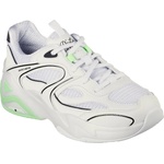 Skechers Дамски маратонки Skechers Womens DL Hyperburst Slip On Trainers - White/Lime