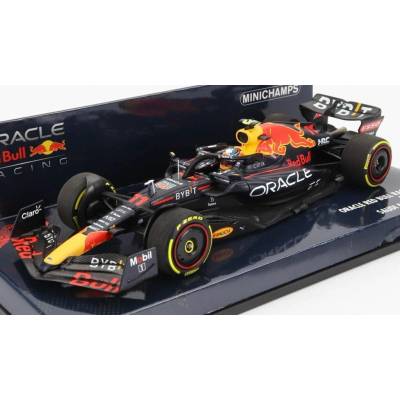 MINICHAMPS RED BULL F1 RB18 TEAM ORACLE RED BULL RACING N 11 BAHRAIN GP 2022 SERGIO PEREZ - MATT BLUE YELLOW RED 1:43