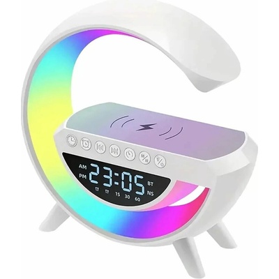 Bluetooth reproduktor s LED lampou Bluetooth reproduktor s LED lampou bezdrôtovou nabíjačkou a hodinami - BT-3401nabíječkou a hodinami - BT-3401