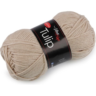 Pletací příze Tulip 100 g Varianta: 26 (41007) béžová světlá, Balení: 1 ks 46223/99538/270075