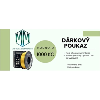 dárkový poukaz 1000 Kč