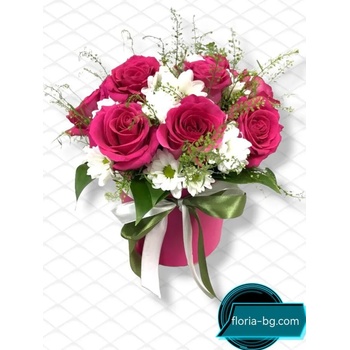 Image 1 of АРАНЖИРОВКА МИКС РОЗА И ХРИЗАНТЕМА