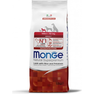 Monge Speciality Line Mini Adult Monoprotein jahňacina ryža a zemiaky 7,5 kg