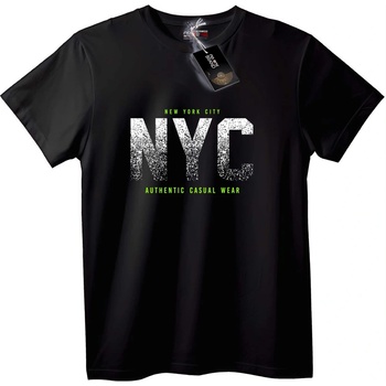 NOONEBRAND Тениска NYC Автентичен Casual - M, Black