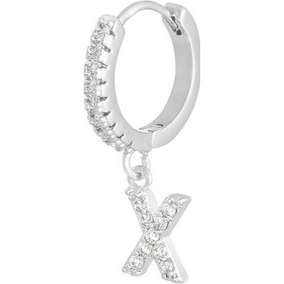 ORNAMENTI Náušnice Letter silver zirkon Písmenko: X OOR2619_X