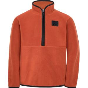 Didriksons Детски поларен пуловер Didriksons Kid's Rubi Half-Zip Fleece jumper - Rust - размер 170 (704-6250-0416)