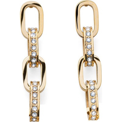 Crystalp pozlacené náušnice s krystaly Touch Link 40524.EG