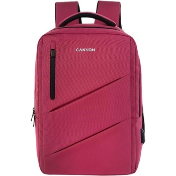 Canyon BPE-5, batoh pre 15,6´´ notebook, 22l, vodeodolný, 7 vreciek, USB-A nabíjací port, červená CNS-BPE5BD1